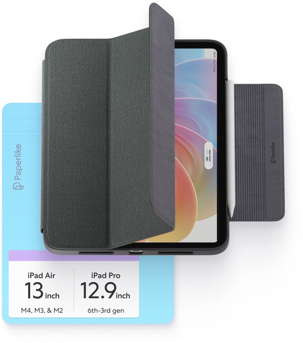 Paperlike® Bumper Case voor iPad Air 13 inch (M4, M3, M2) & iPad Pro 12,9 inch (6e, 5e, 4e & 3e gen.) | Robuuste bescherming in een slank design