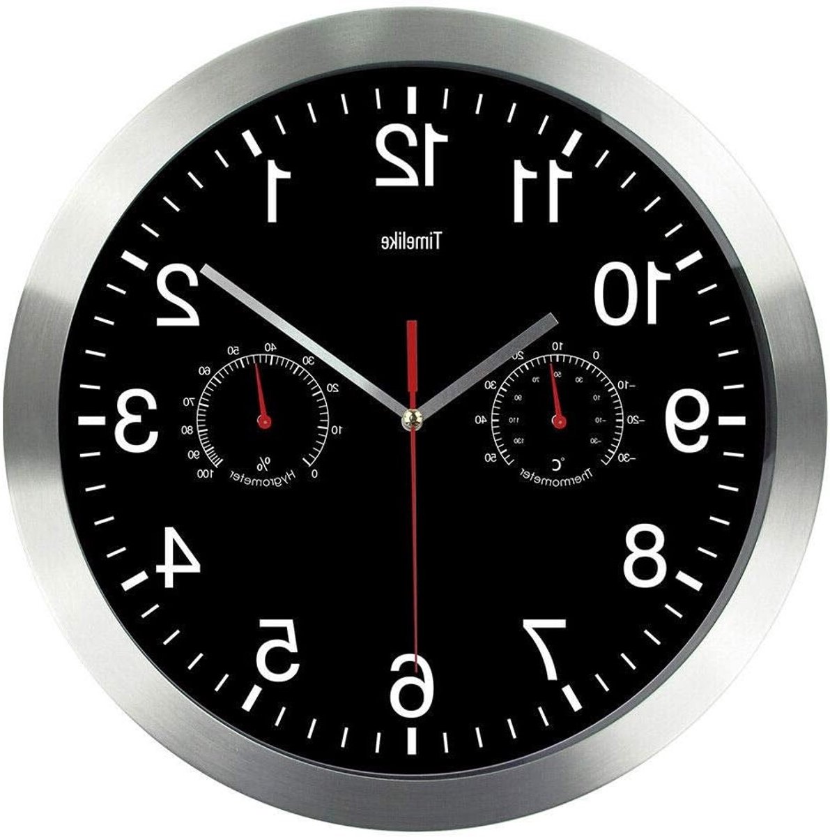 Stille Wandklok met Kwaliteitskwartsbeweging - Perfect voor Kantoor, Thuis of Keuken, Accuraat en Geluidsloos