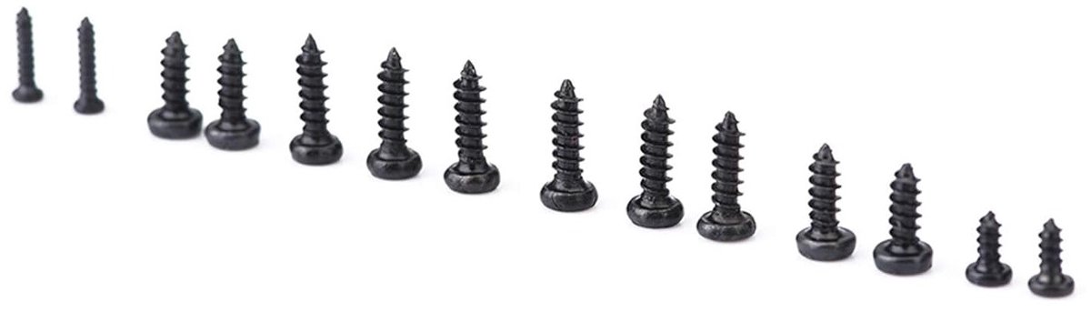 1000 Stuks Mini Schroeven - Zelftappende Schroeven met 1mm Hoofd, Perfect voor Modelbouw en Reparaties