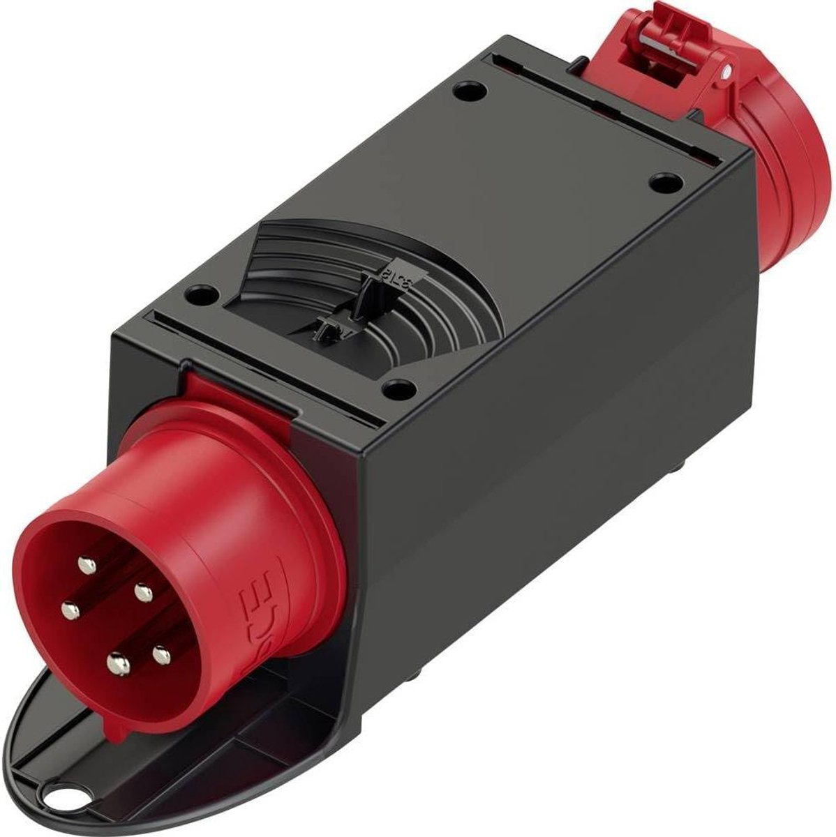 CEE Adapter - Stekker Adapter - Stroom Aansluiten - 32A 400V - IP44 - Rood zwart