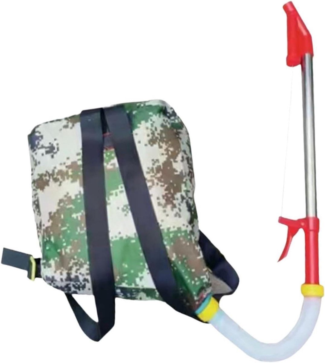 Draagbare meststrooier - Handstrooier gazon - Tuin bemesten - Rugzakmodel dispenser - 40x31 cm - Rood