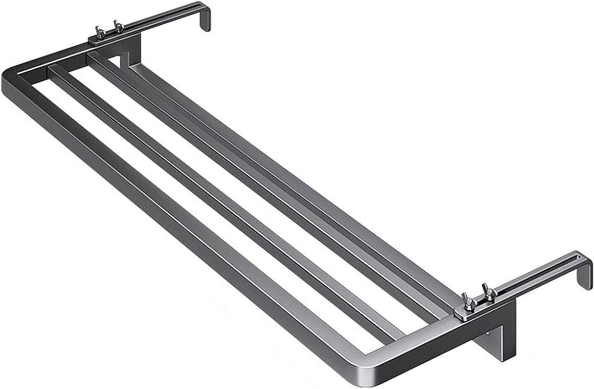 Radiator Droogrek - Kledingdroger - Kleding Drogen - Verstelbare Montage - Tot 49.9kg - Zw