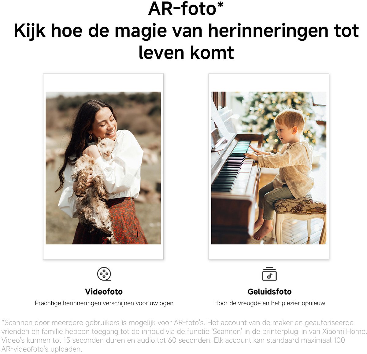 Xiaomi Portable Photo Printer Pro | Fotoprinter | Dye sublimation | 50 x 76 mm foto’s | Bluetooth 5.2 | 313 x 313 dpi | USB C | App bediening thumbnail 7