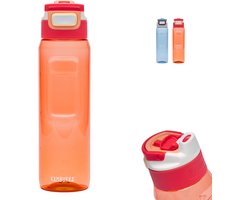 Bouteille d'eau Kambukka Elton 1L - Orange Vibes avec couvercle 3 en 1 et nettoyage facile
