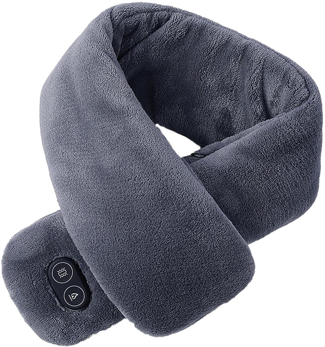 USB Verwarmde Sjaal – Slimme Elektrische Nekwarmer met 3 Temperatuurstanden – Winter Warm Halsdoek Grijs