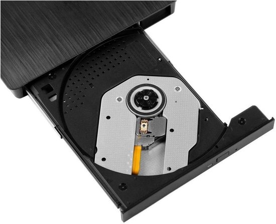 Externe DVD Brander - CD Writer - Films Kijken - Snelle USB 3.0 - Draagbaar Slim - Zwart — afbeelding 4