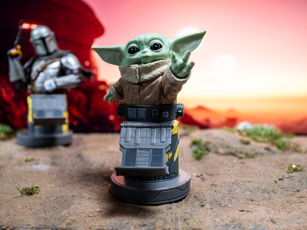 Star Wars - Grogu Mandalorian apprentice - figurine standaard voor telefoon | controller | oplaadcase (Cable Guys R.E.S.T.) — afbeelding 6