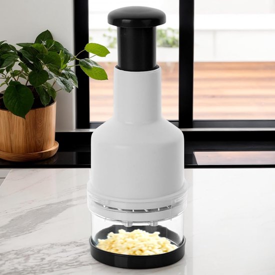 Keuken Hulp - Hakmolen Snijder - Snel Ingrediënten Snijden - Compact Ontwerp - 75x225 cm - Zwart Wit — afbeelding 4
