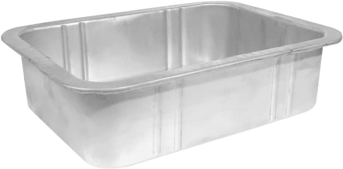 Motorolie Opvangbak - Lekbak Auto - Olie Verversen - Recyclebaar Staal - 5 Liter - Zilver
