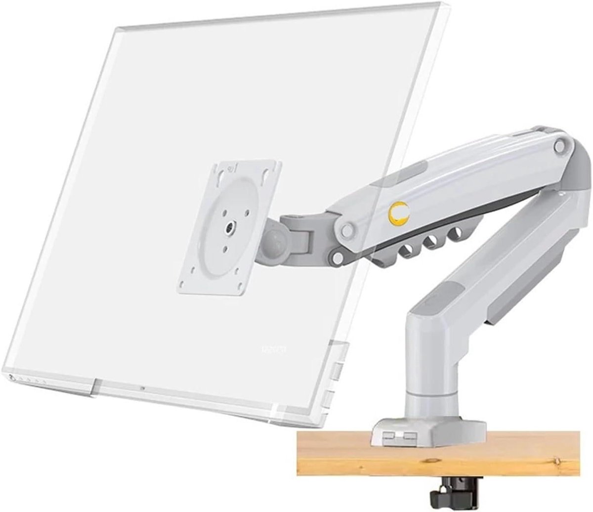 Monitor Arm - Houdersysteem - Werkplek Optimalisatie - Gasveer Verstelbaar - 30 Inch - Wit