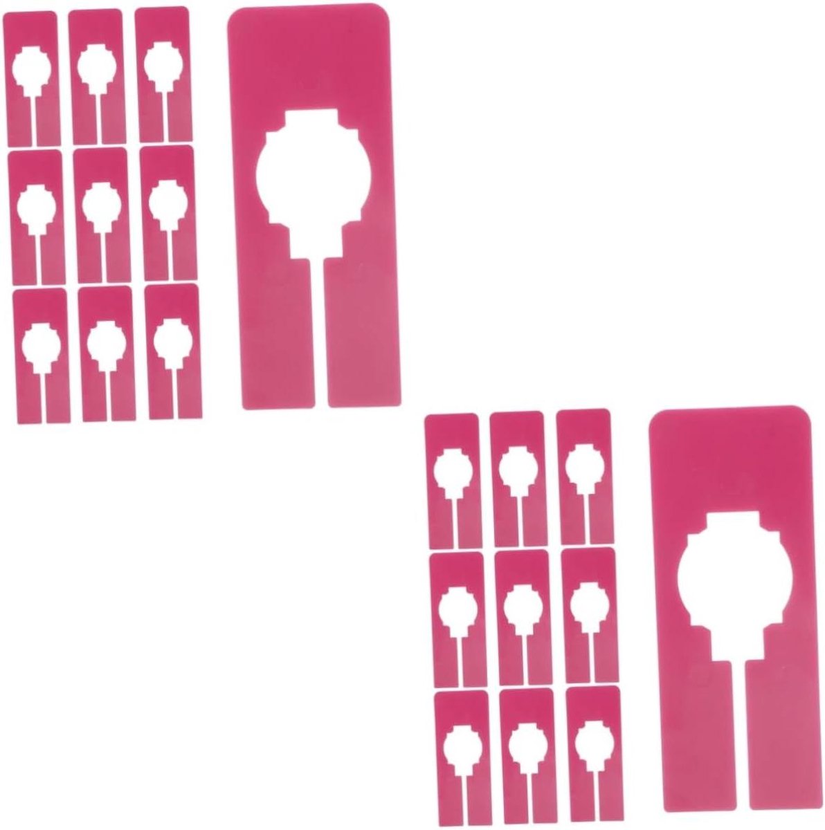 Kledingverdelers - Kast organizers - Kleding sorteren - Gladde afwerking - 20 stuks - Paars