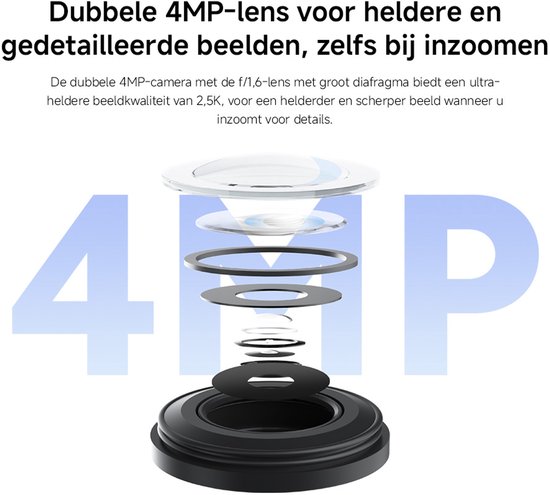 Xiaomi Outdoor Camera CW500 Dual | Beveiligingscamera | Dubbele 4MP lens | 2.5K beeld | IP66 | Wifi 6 | AI detectie | Nachtzicht — afbeelding 5