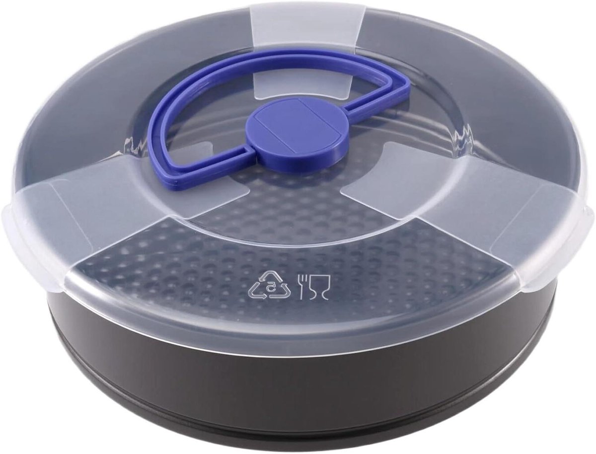 Springvorm set - Bakvorm met deksel - Taarten bakken - Antiaanbaklaag - 24 cm - Zwart