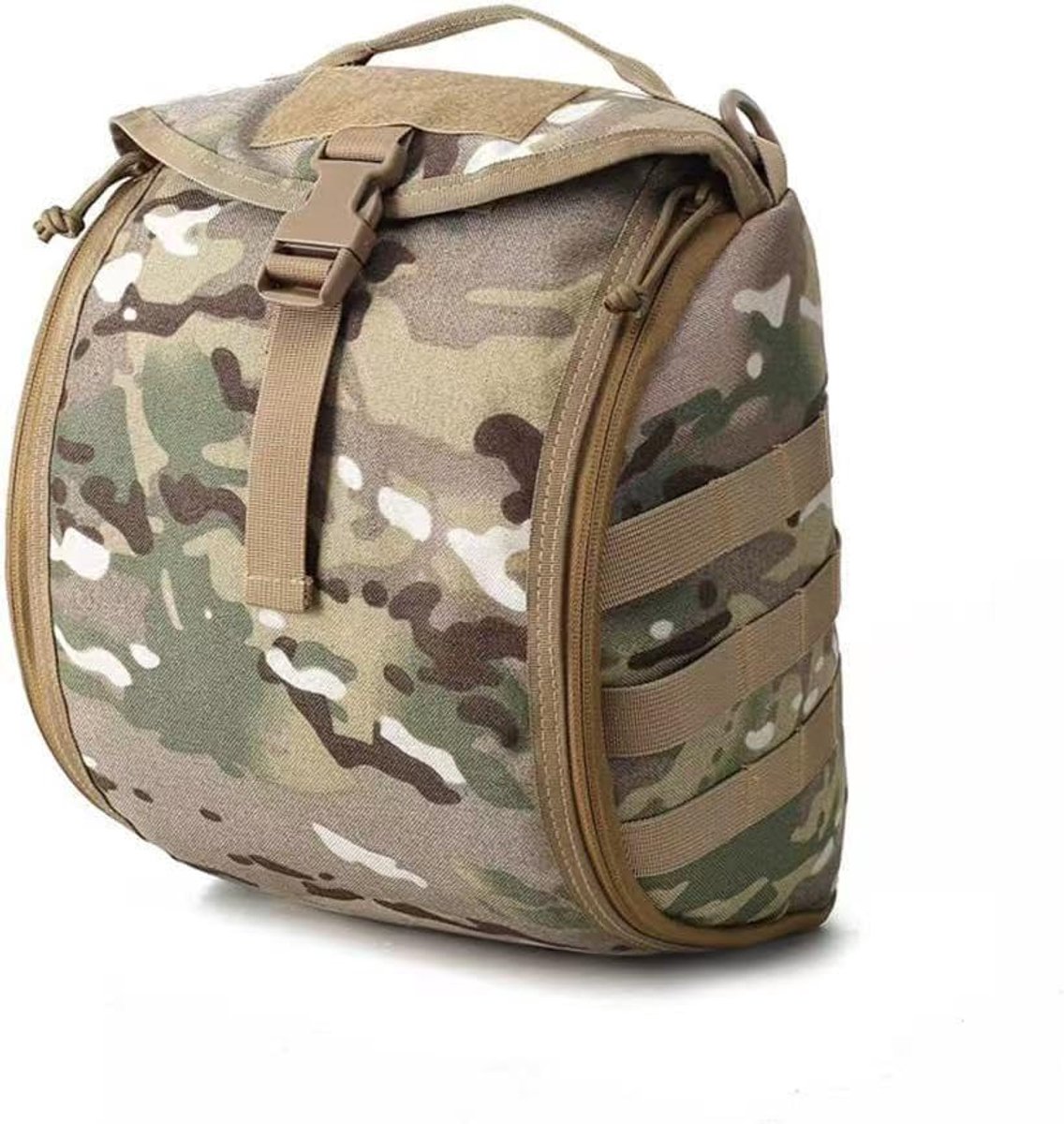 VHV - Helmtas - Tactische tas - Helm opbergtas - Gewatteerd - Anti-kras - Grote capaciteit - Voor outdoor - 32*23*15cm - Camouflage