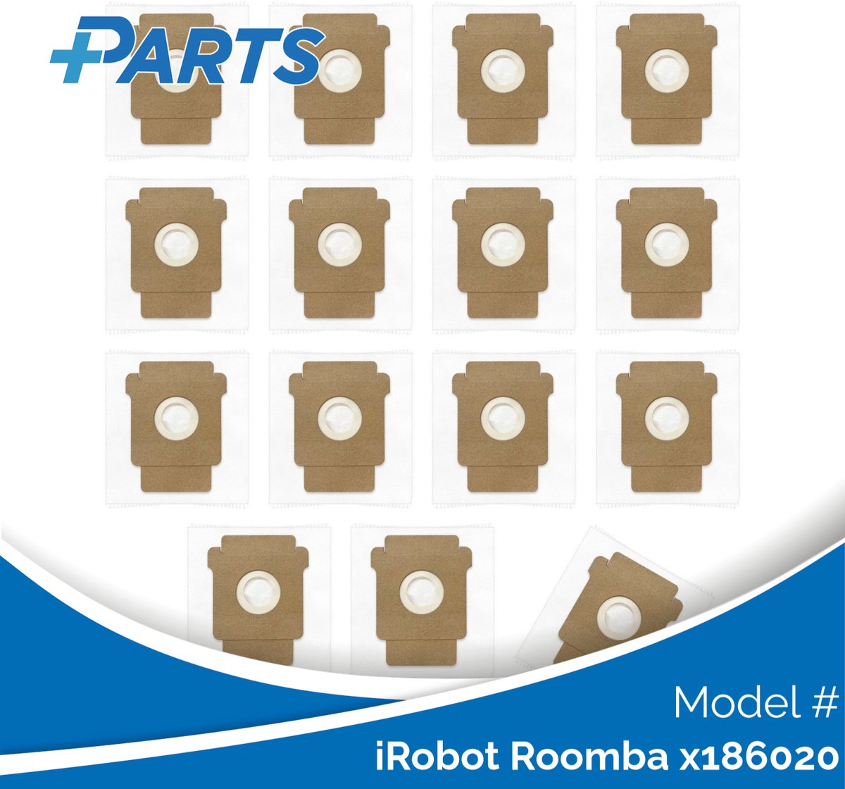 iRobot Roomba x186020 Stofzakken (15 Stuks, Plus.Parts® alternatief voor 4849916)