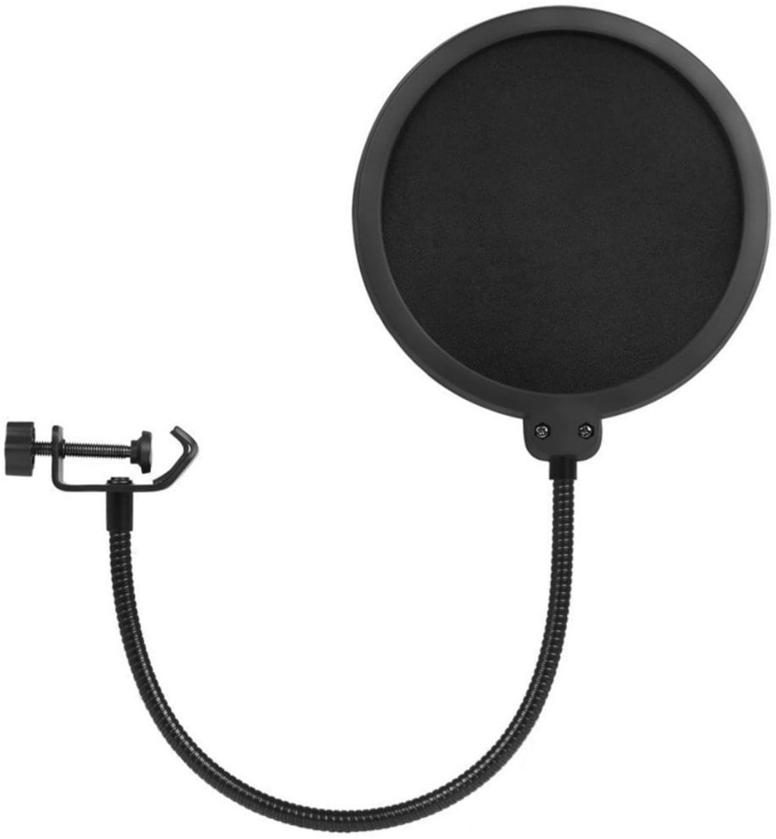 TOVBMUP Pop Filter - Pop Shield - Speaker - Microfoon - Studio - Microfoon popfilter - Luidspreker - Zwart - 1 stuk