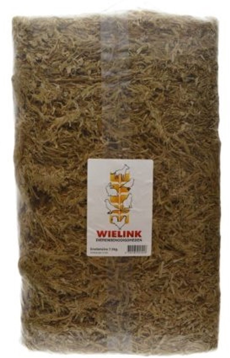 Zoolekker Erwtenstro bodembedekking voor duivenhok | baal geperst 7,5 kg (32 x 21 x 58 cm)