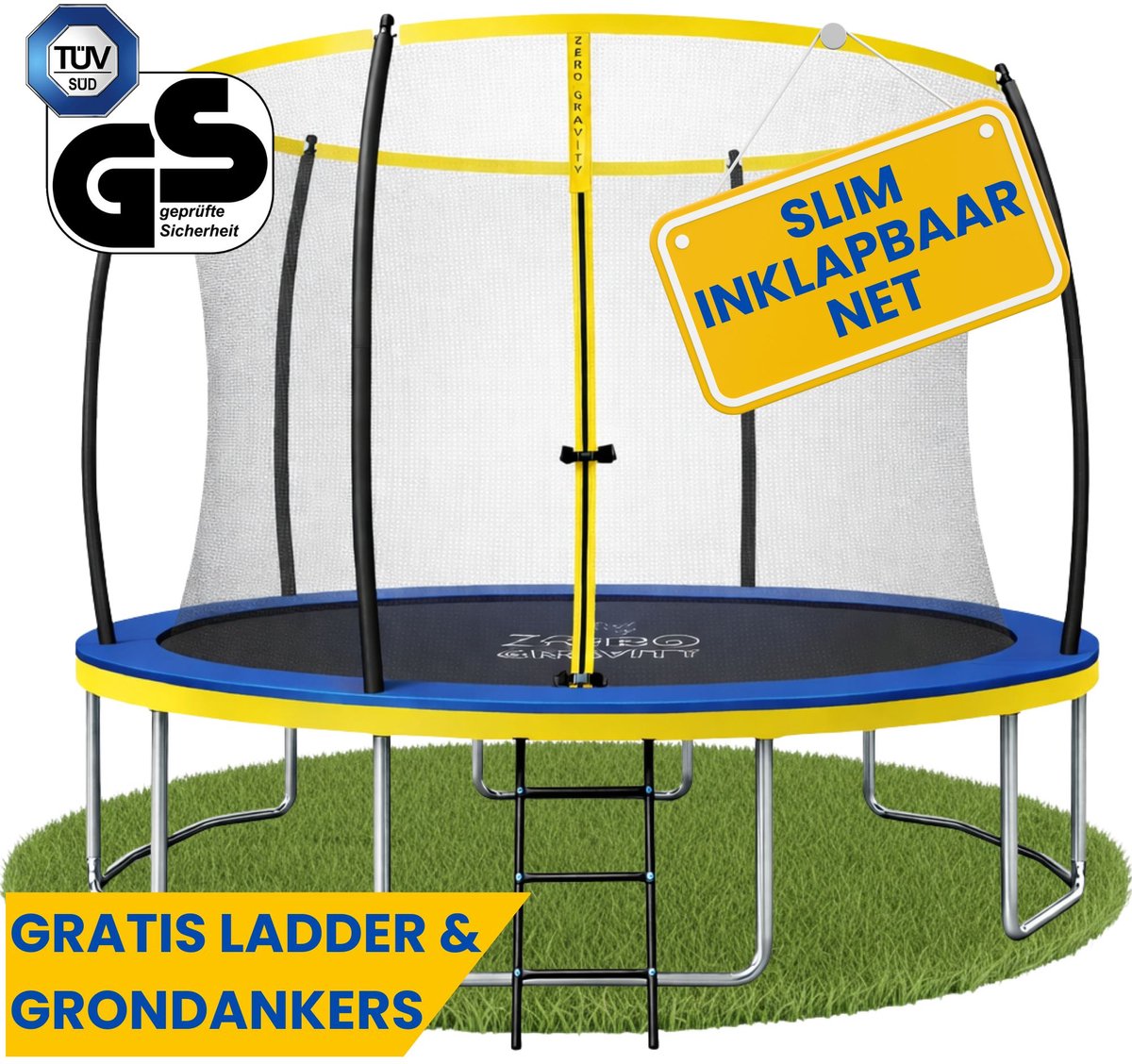 Zero Gravity trampoline Ø 305 cm
