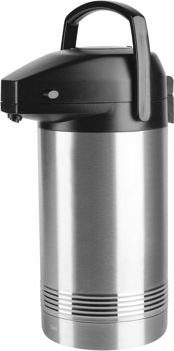 Pomp thermoskan - Warme dranken houder - Dranken serveren - Verwijderbare pompkop - 3 Liter - Roestvrij staal