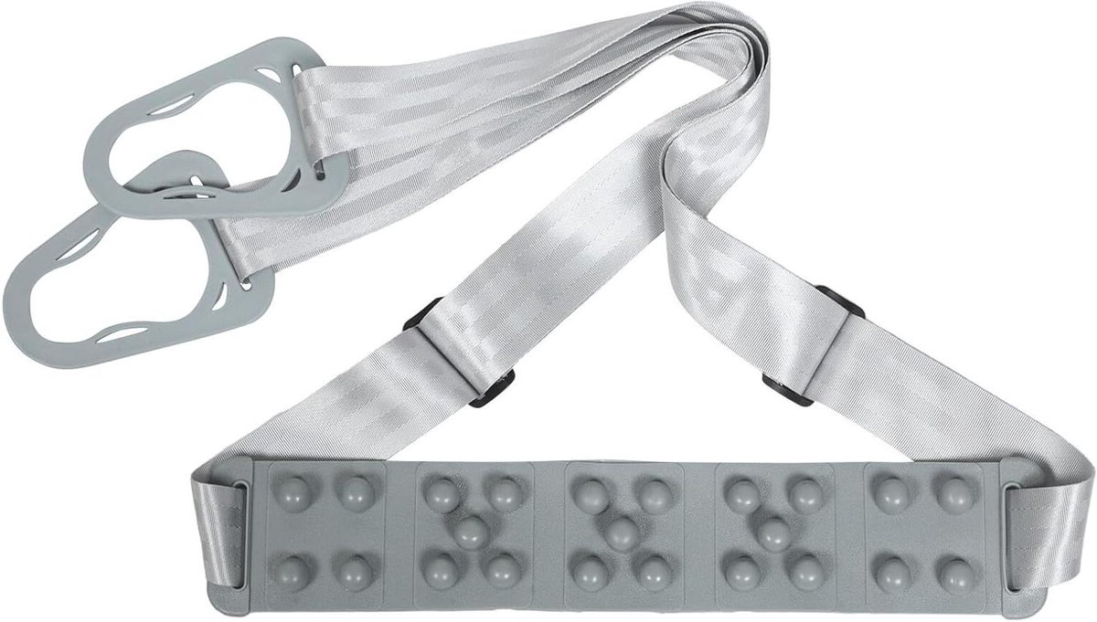 Massage Band - Tummy Trimmer - Treadmill Training - Multi-frequency Vibratie - 220 cm - Grijs