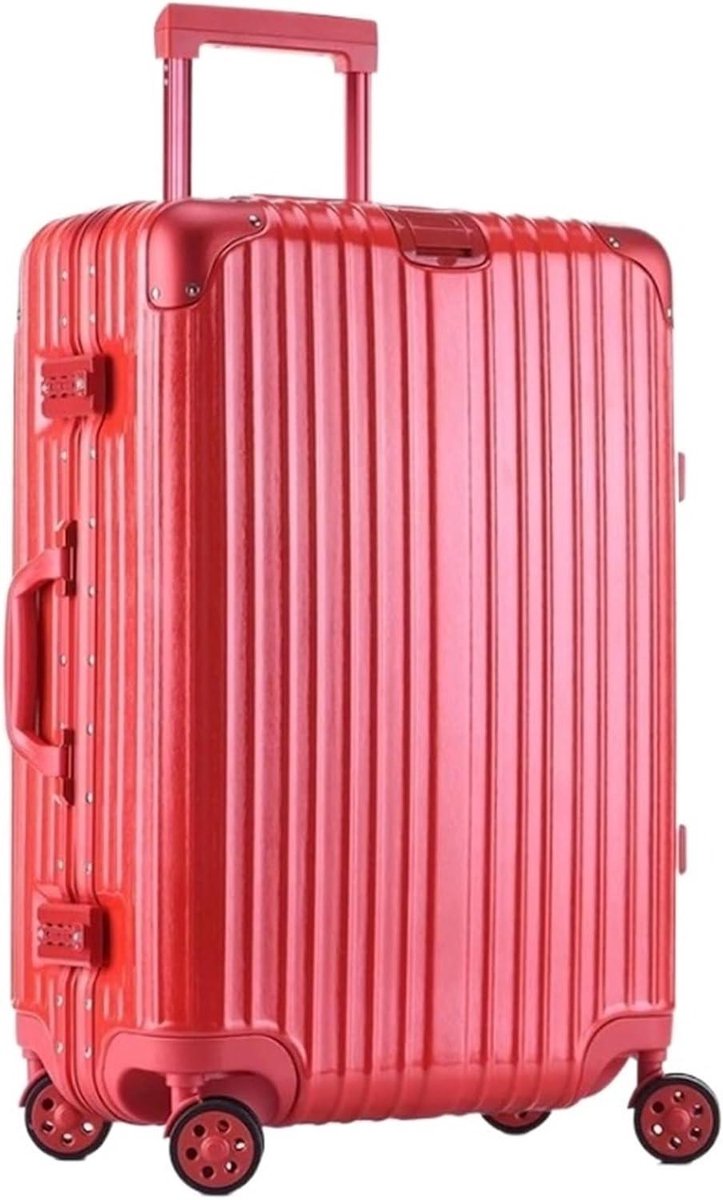 Bagage Koffer - Reiskoffer Trolley - Zakenreizen Reizen - Combinatieslot Harde Rand - 24 inch - Zwart