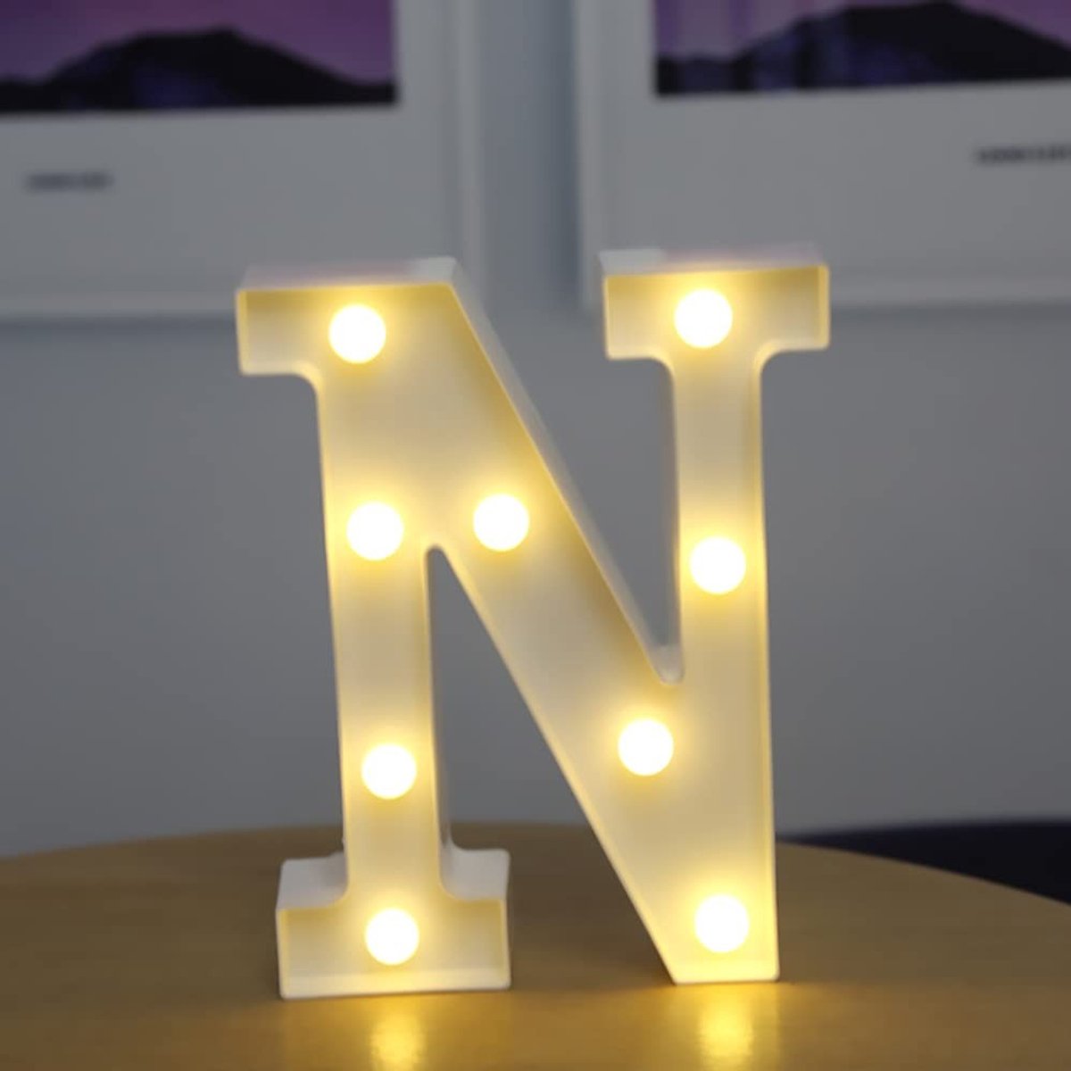 Solidchoice - Dailygoody - Brief Lights LED Symbool Vorm - Decoratieve verlichting - Warmwit - Feestlampen voor thuis - Tafellampen - Verjaardag en bruiloft