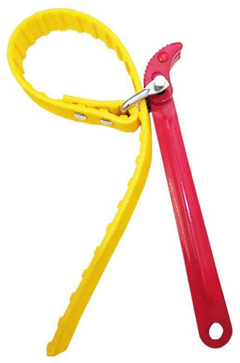 Solidchoice - Dailygoody - Multifunctionele Band Sleutel - Verstelbare Handgreep - 165mm Capaciteit - Geel - Handgereedschap - Voor klussen - Draagbaar
