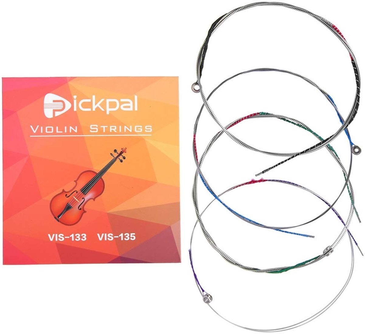 Solidchoice - Dailygoody - 4/4 Violinsaiten Satz Vollstahlkern - Hoogwaardige Stahlsaiten - Perfect voor professionele violisten - E-A-D-G - Duurzaam en betrouwbaar..