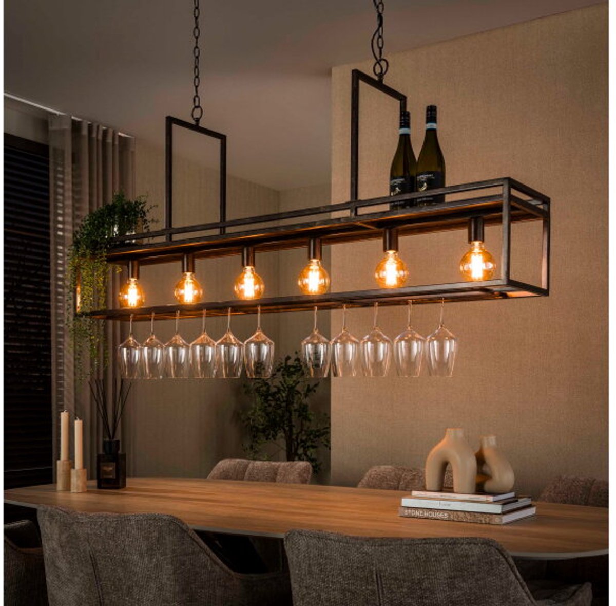 Hanglamp Decorate 6L - Urban bruin