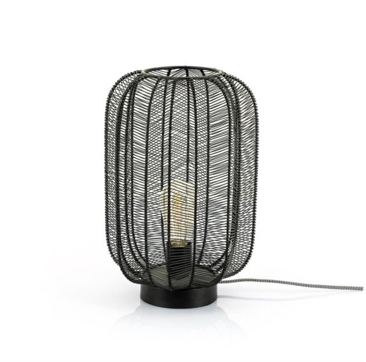 Bol.com Tafellamp Carbo - black | BY-BOO - set van 2 aanbieding