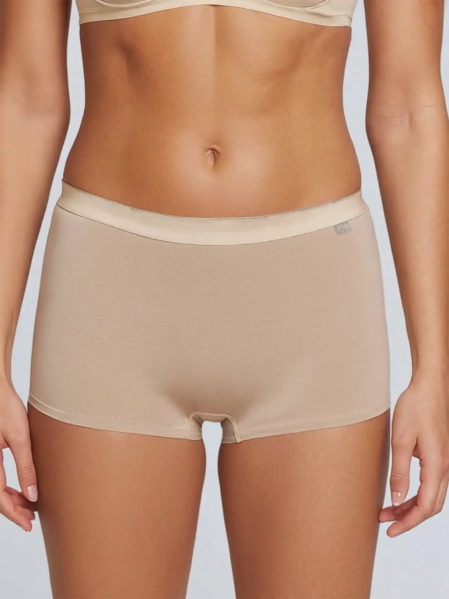 CM Casy Miller Casy Miller 4-pack Modal dames boxershorts - Premium shorts Anne - Huidskleur / S
