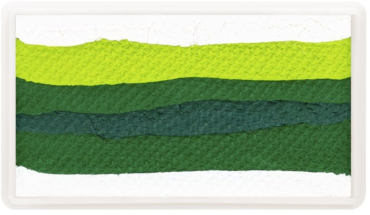 Splitcake green leaves 28gr - Groen wit