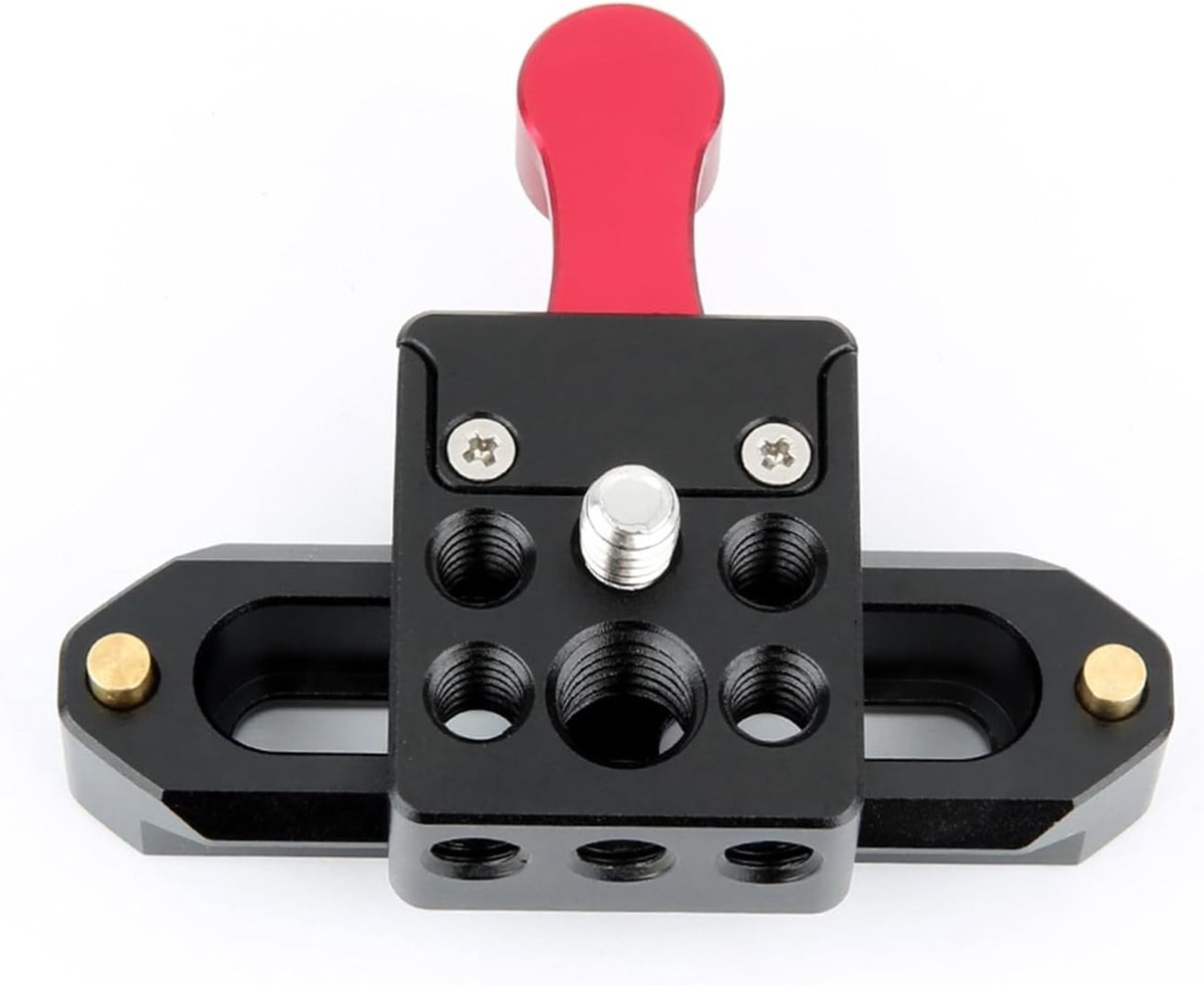 NATO Lock Clamp met Snelle Ontgrendeling voor LED Video Licht, Monitor en Microfoon - 7cm Veiligheidsrail