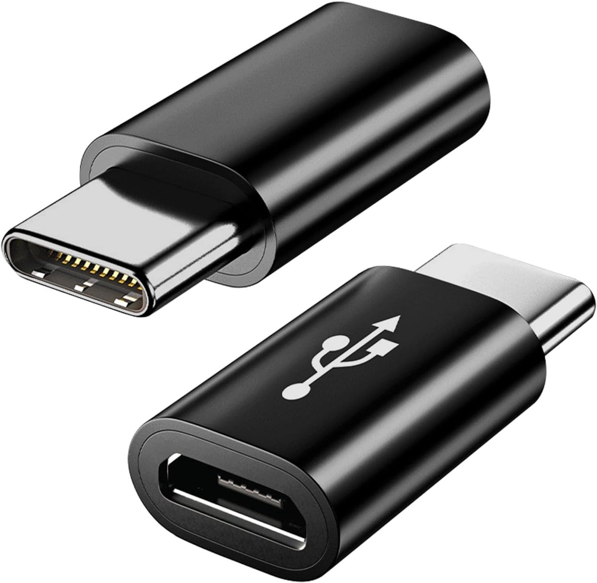 Allecto - Micro-USB naar USB-C Adapter - Oplader - Hoogwaardige kwaliteit - Geschikt voor snellere dataoverdracht - Ideaal voor smartphones - Compa...