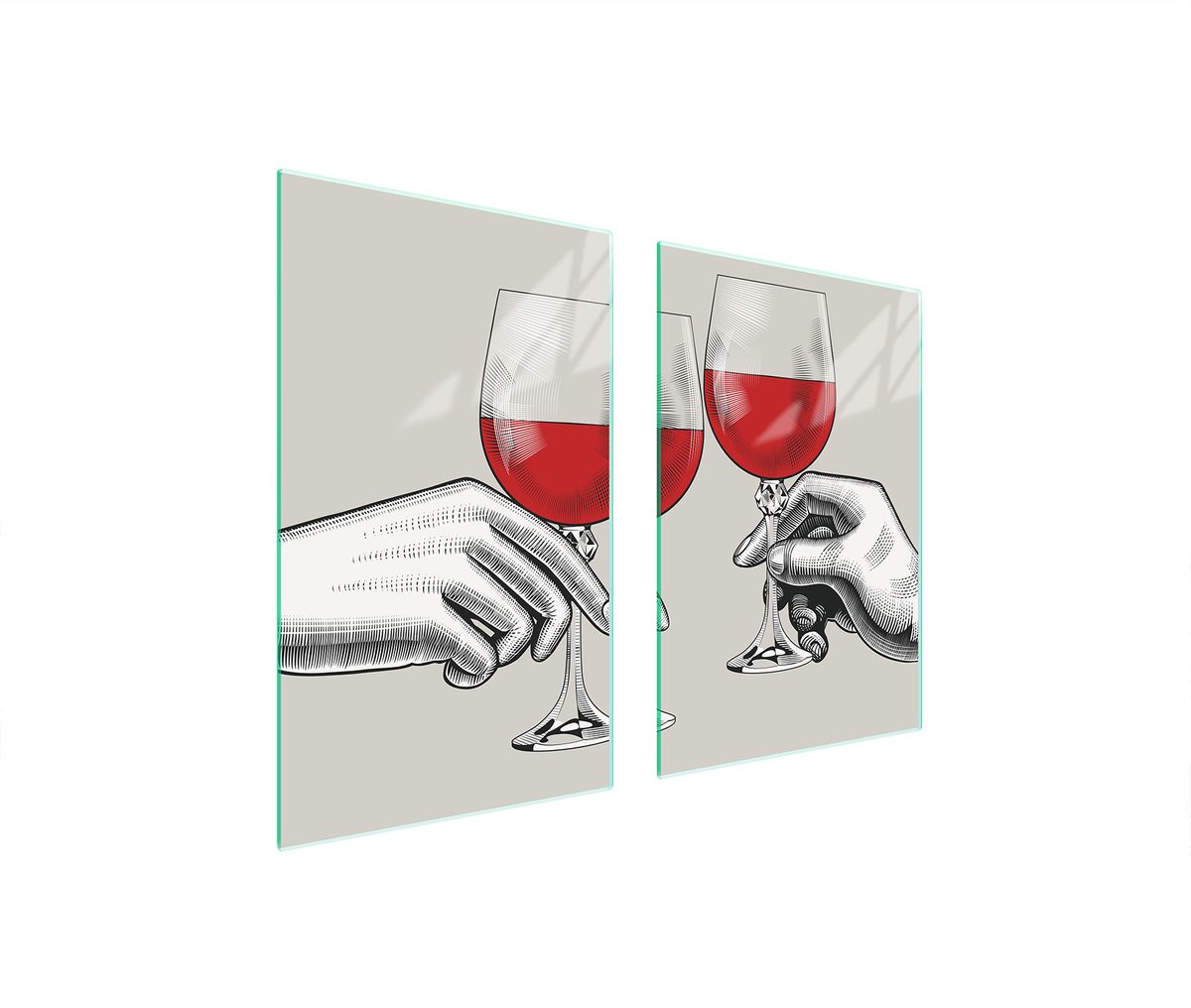 TMK ArtDeko - Snijplank - 65x52 cm - Glas - Antibacterieel