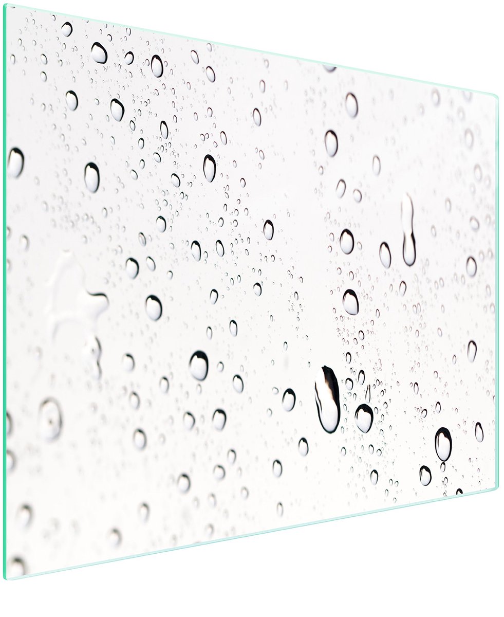 TMK ArtDeko KROPLE - Glazen Snijplank - 52x30 cm - UV Print - Antislip Noppen