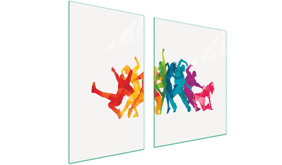 TMK ArtDeko - Glazen Snijplank - 100x52 cm - Veiligheidsglas - Multikleuren