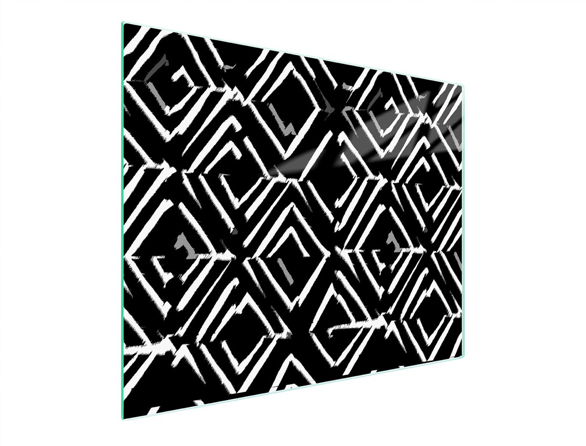 TMK ArtDeko Serie - Glazen Snijplank - 52x30 cm - Beschermplaat - Hartglas