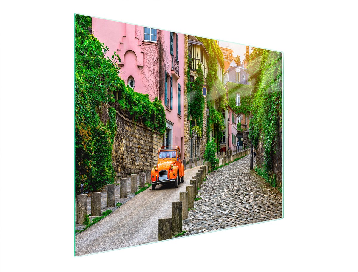 TMK ArtDeko Auto Serie - Glazen Snijplank - 52x30 cm - Hardened Glass