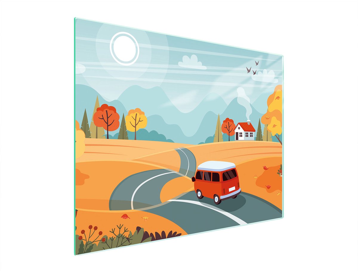 TMK ArtDeko - Snijplank - 52x40 cm - Auto - Glas