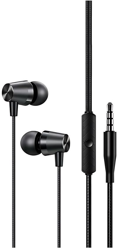Usams SJ-475 In-ear oordopjes (3.5mm) - Zwart