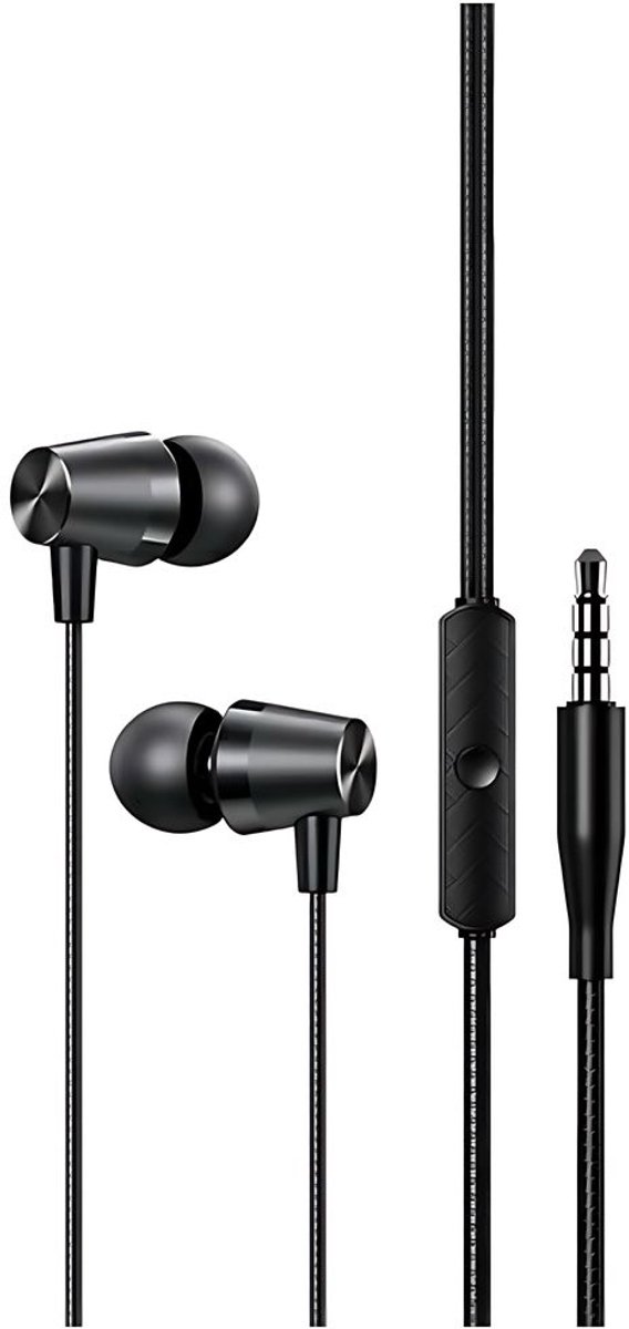 Usams SJ-475 In-ear oordopjes (3.5mm) - Zwart