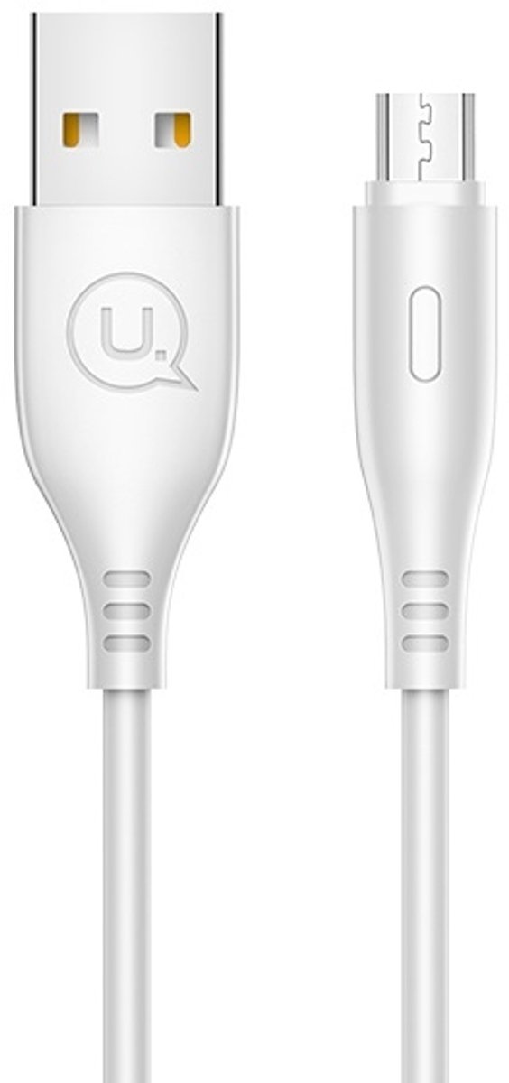 USAMS U18 Serie - MicroUSB Kabel - 1m - Snel Opladen - Wit