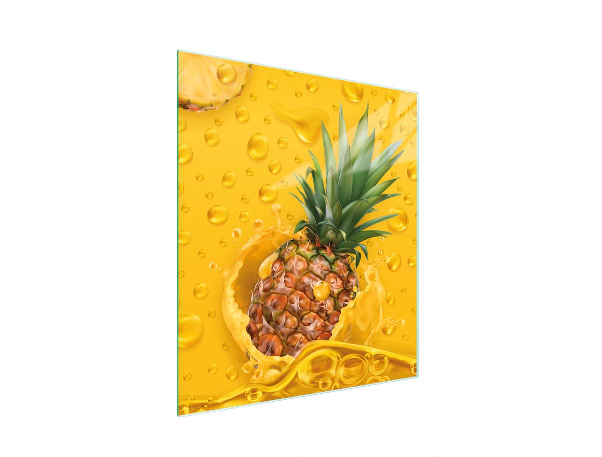 TMK ArtDeko - Snijplank - Glas - 45x52 cm - Ananas ontwerp