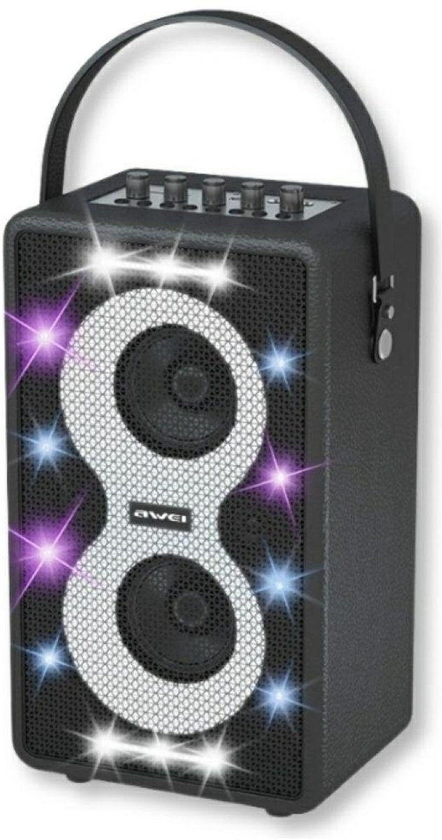 Awei KA15 Serie - Draadloze Bluetooth-luidspreker - 70W - Retro Design - LED Verlichting