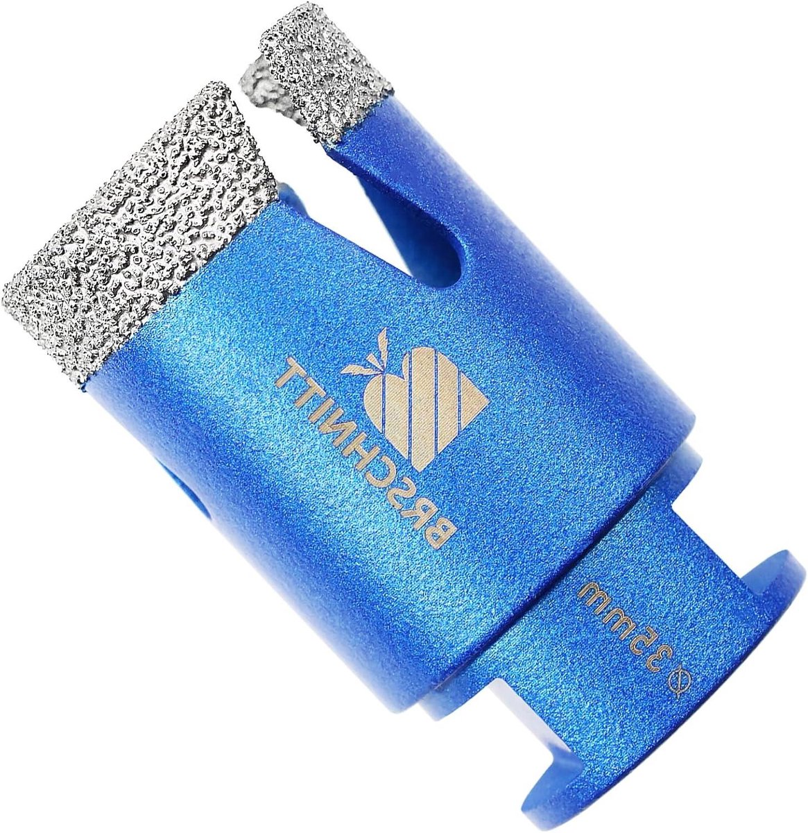 Diamantboor M14 - Gatenzaag Tegel - Boren in Steen - Vacuüm Gesoldeerd - 35 mm breed - Blauw
