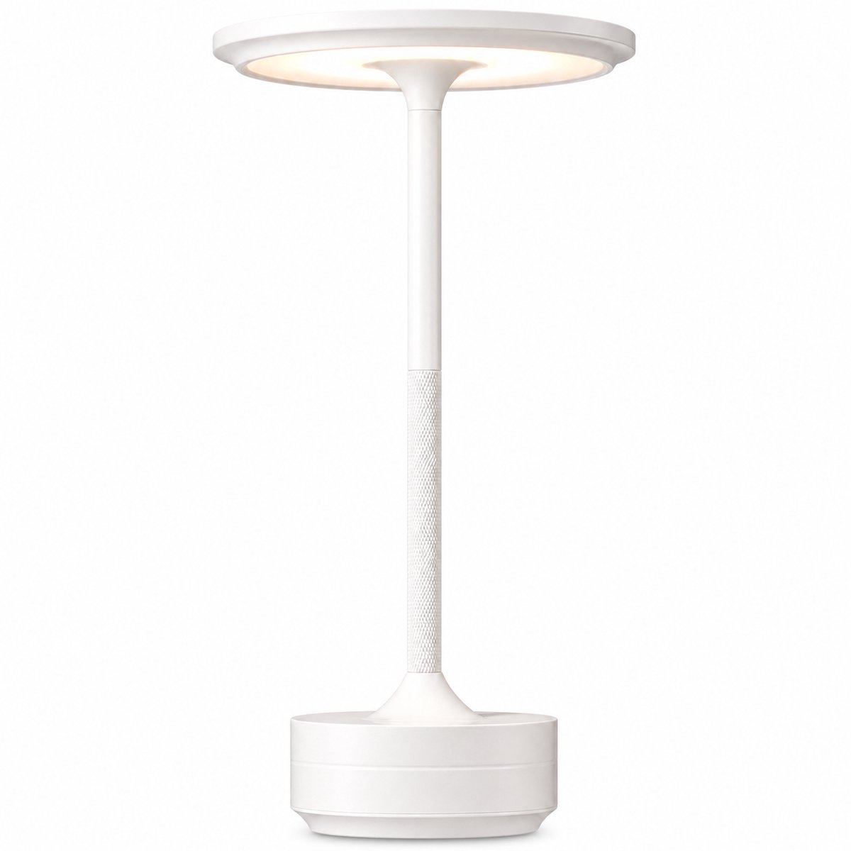 Draadloze LED Tafellamp Wit - Dimbaar - 3 Lichtkleuren - 4000mAh Accu - Tot 20 uur - IP54 - USB-C - Voor Binnen & Buiten