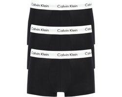 Calvin Klein 3-Pack Low Rise Trunks Heren - Zwart - Maat S