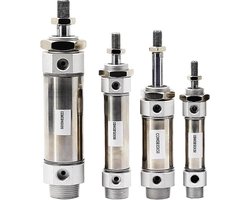 Luchtcilinder - Dubbelwerkend - Automatisering Toepassen - Roestvrij Staal - 32mm Boring - Metaal