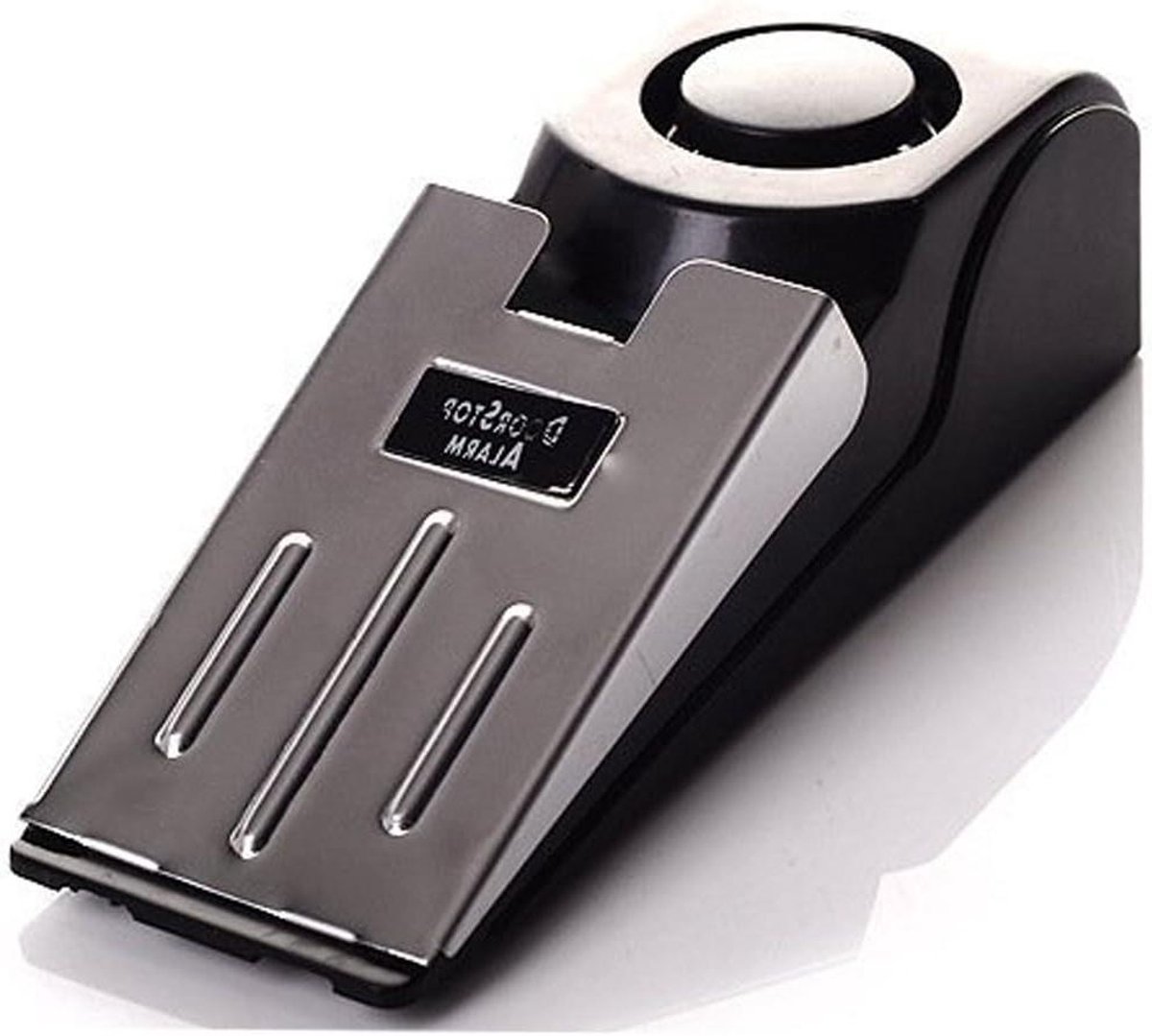 Deurstop Alarm - Veiligheidsstopper Deur - Extra Beveiliging - 3 Gevoeligheidsniveaus - 120db Alarm - Zwart